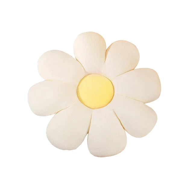 6 Styles Sunflower Pillow White