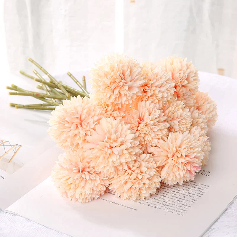 Artificial Flowers Bouquet Beige