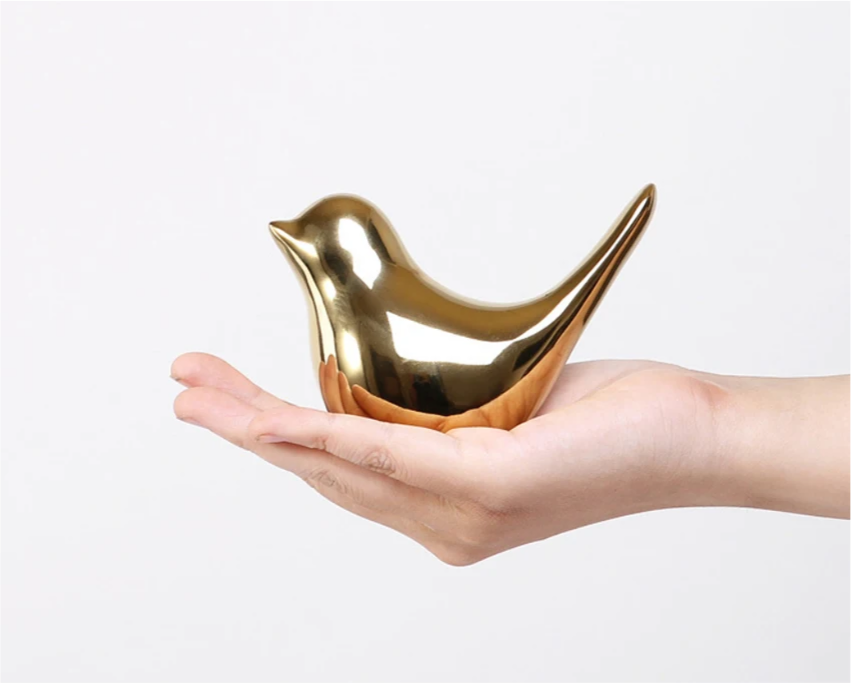 Golden Ceramic Figurine